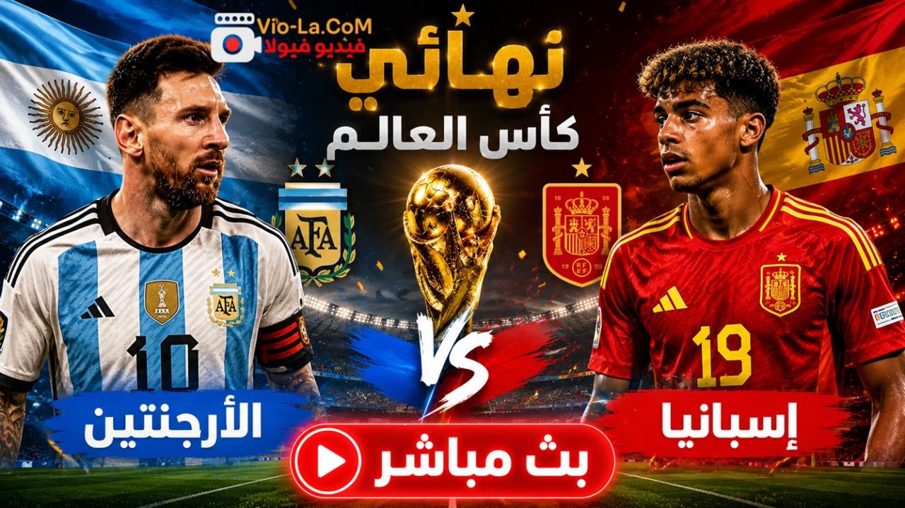 مشاهدة مشاهدة مباراة الارجنتين واسبانيا (نهائي كأس العالم 2026) كاملة HD كامل بجودة عالية